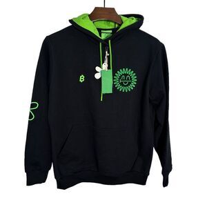 CASH BY CASH APP "Whitepaper"‎ Hoodie Black Green Embroidered Hip Hop Small